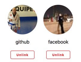 Social profile component